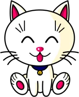 Image principale de Kawaii Baby Cat (blanc)