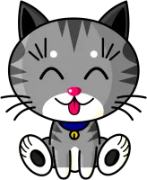 Image principale de Kawaii Baby Cat (gris tigré)