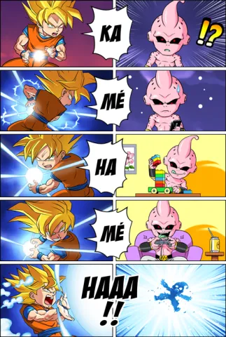 Attaque Surprise Kaméhaméhaaaaaaaa !! (Arc Majin)