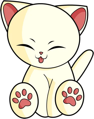 Chaton Mignon Crème