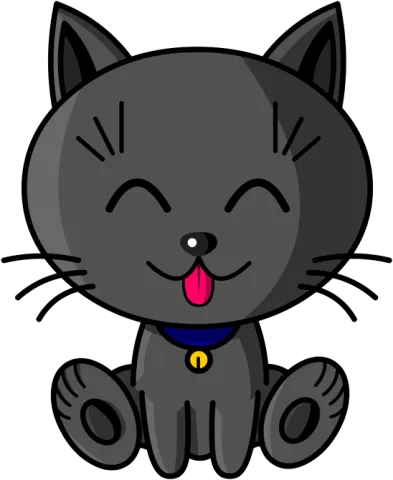 Kawaii Baby Cat (Bleu)