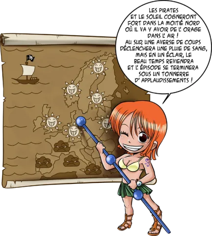 Les prévisions de Météo Pirate pour le prochain épisode !