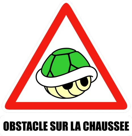 Obstacle sur la chaussée !