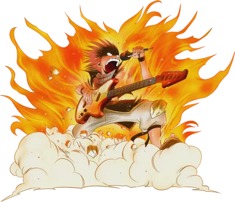 Un chanteur qui met le feu... (V2) !